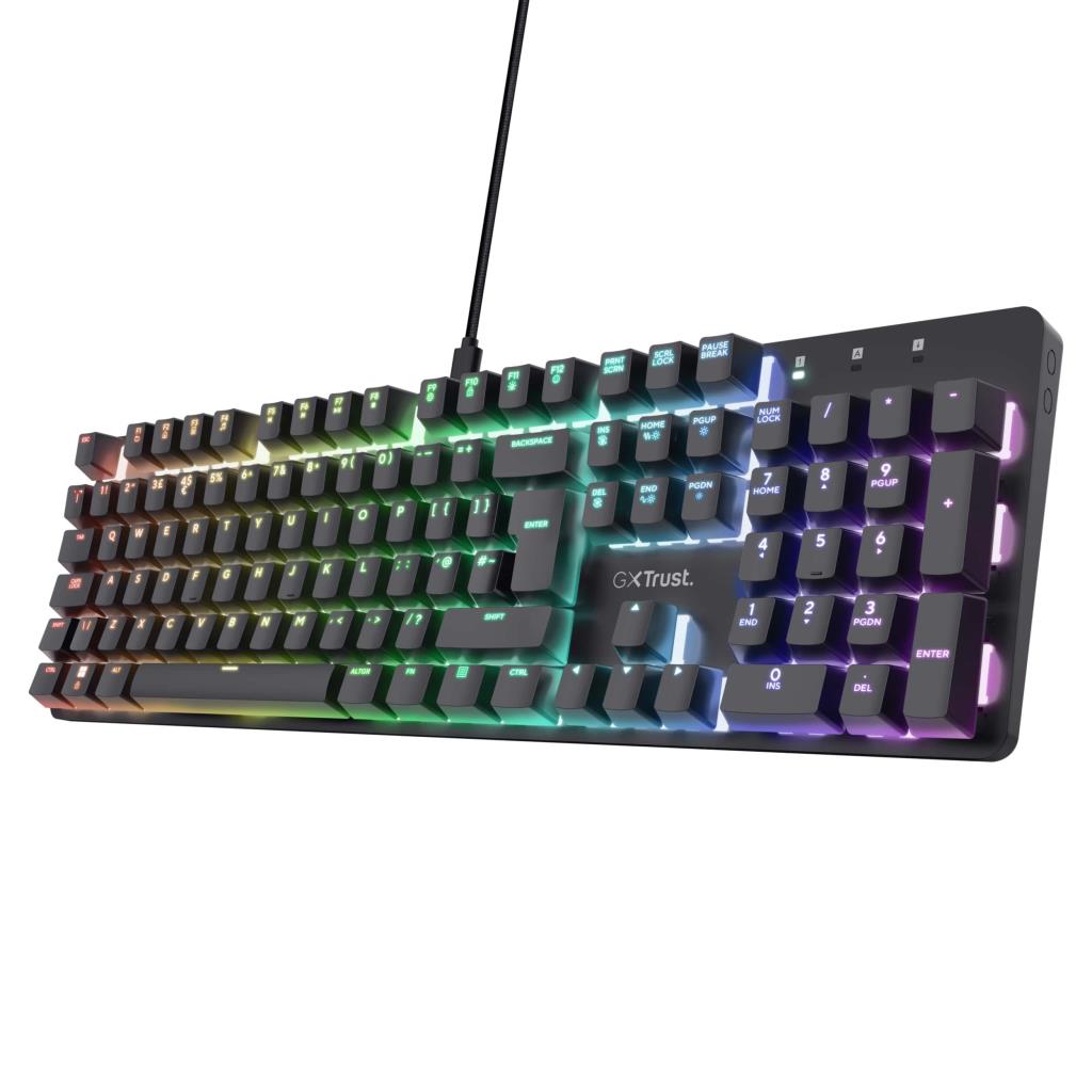 TRUST GXT 871 ZORA MECHANICAL UK GAMING KEYBOARD