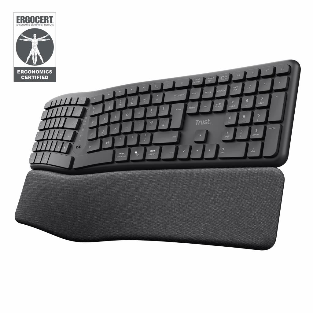 TRUST KEYRA MULTI DEVICE WIRELESS KEYBOARD