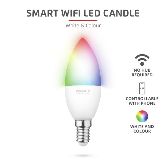 SMART WIFI E14 CANDLE BULB RGB & WH