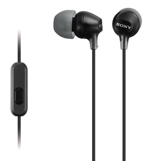 SONY IN-EAR HEADPHONES & MIC BLACK