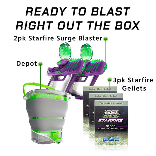 Starfire Surge 2pk + Depot + 3pk Starfire Gellets Bundle