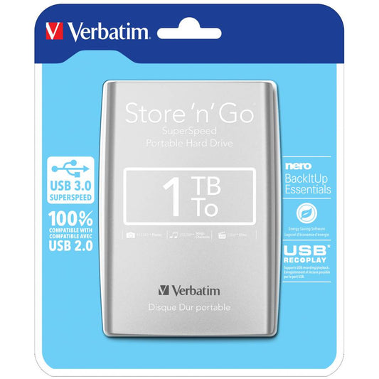 STORE N GO 2.5 (6.35CM) GEN 2 1TB USB 3.0 SILVR