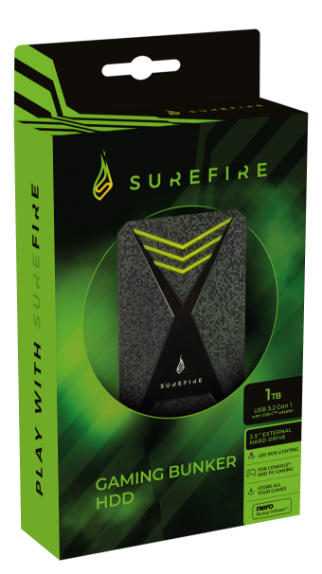 Verbatim SUREFIRE GX3 Gaming HDD 2.5 1TB