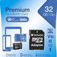 MICRO SDHC CARD 32GB CLASS 10 INCL ADAPTOR