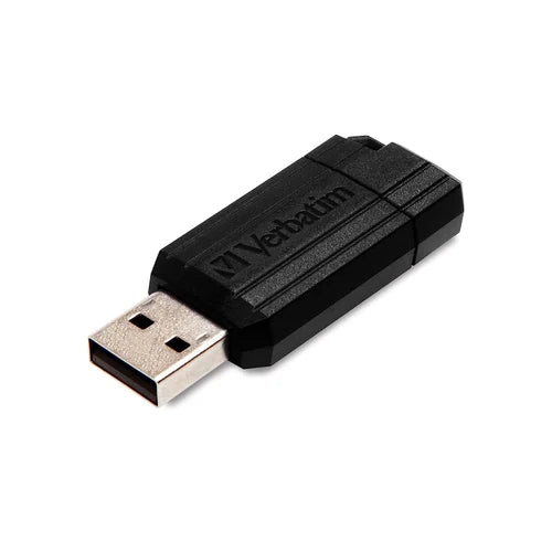 Verbatim USB DRIVE 2.0 PINSTRIPE 128GB BLACK